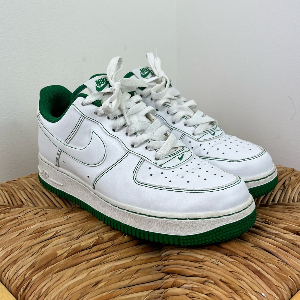 Nike Air‎ Force 1 Low White Pine Green Sz 8